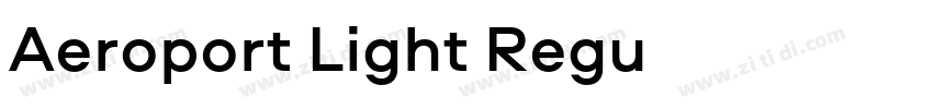 Aeroport Light Regu字体转换